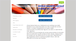 Desktop Screenshot of ecolesaintececile.fr